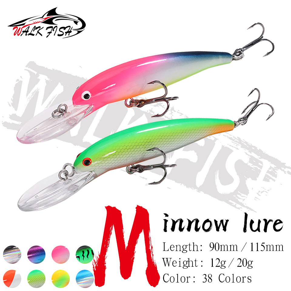 Fishing Hook Size - เดินปลา 12g 20g ลอย Big Minnow