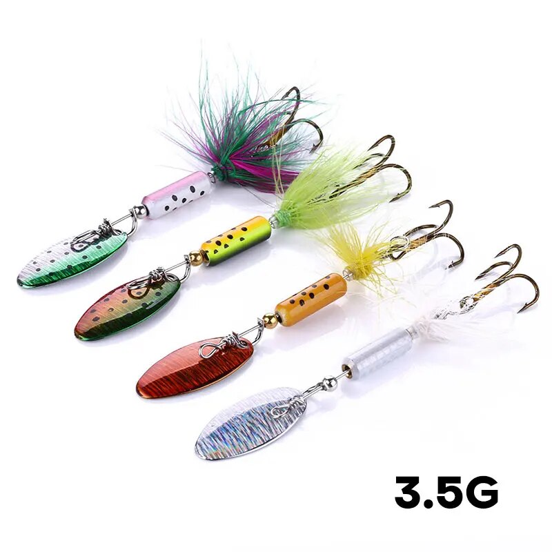 Fishing Hook Offset - โลหะ VIB Lures 1PCS 3.5g Feather