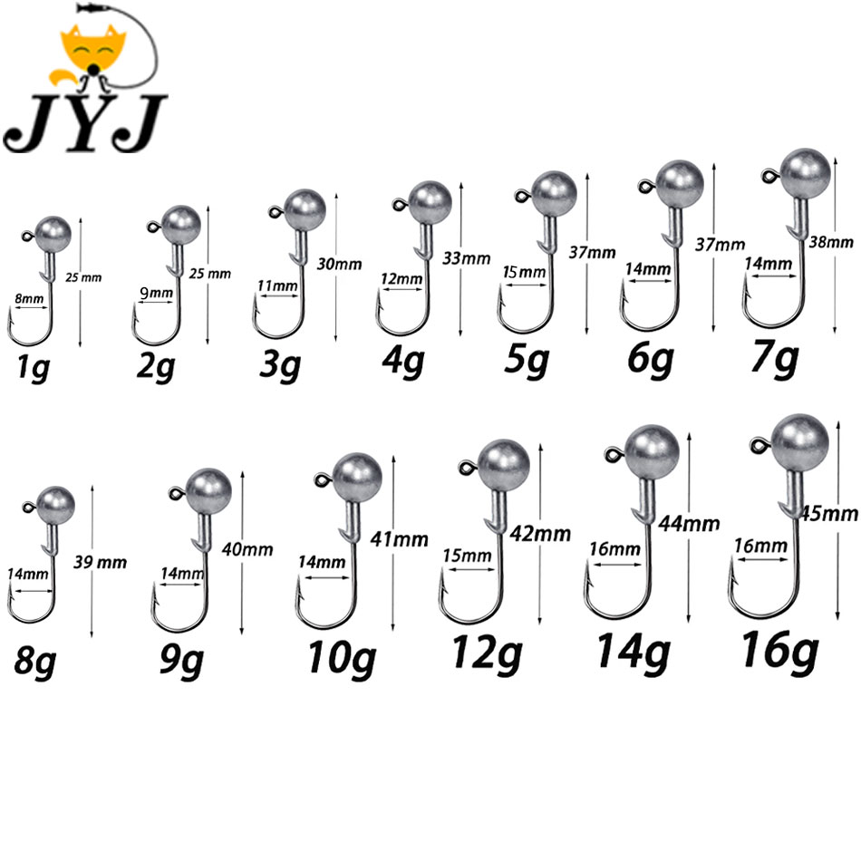 Fishing Hook Treble - ตะขอจิ๊กเฮด WODJYJ ขนาด 1 กรัม 2