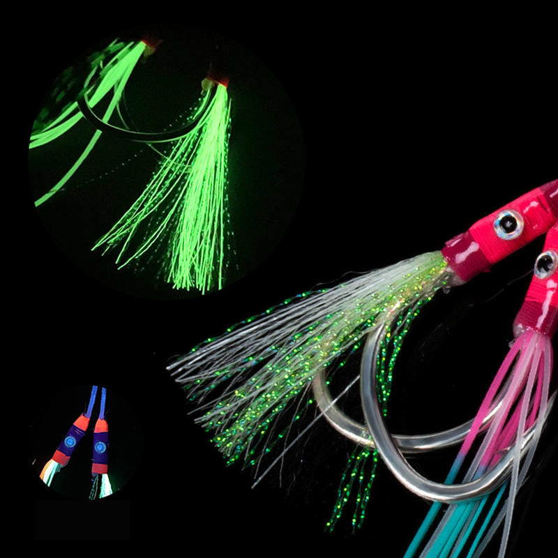 2 คู่/ถุง ตัวเบ็ดตกปลาเรืองแสง - Fishing Hook Assortment บทวิจารณ์และราคา