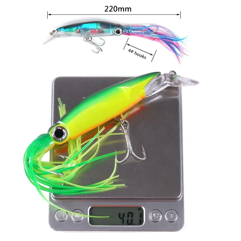 FLYSAND ขนาดใหญ่จําลองปลาหมึก  - Fishing Hook Size บทวิจารณ์และราคา