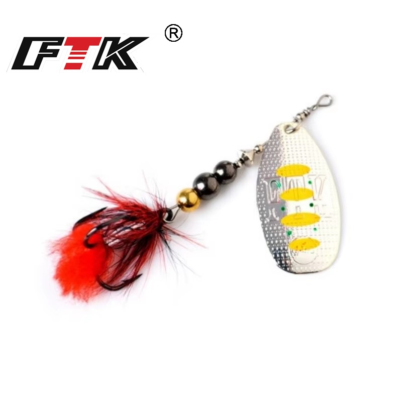 FTK โลหะตกปลา Lure Spinner เหย - Fishing Hook Treble บทวิจารณ์และราคา