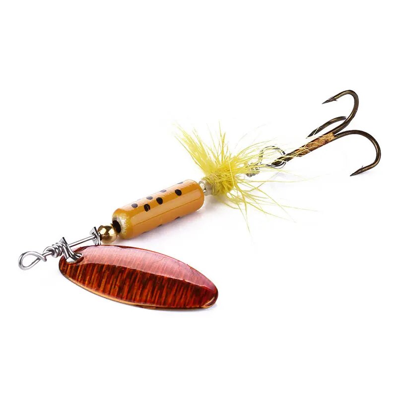 โลหะ VIB Lures 1PCS 3.5g Feath - Fishing Hook Offset บทวิจารณ์และราคา