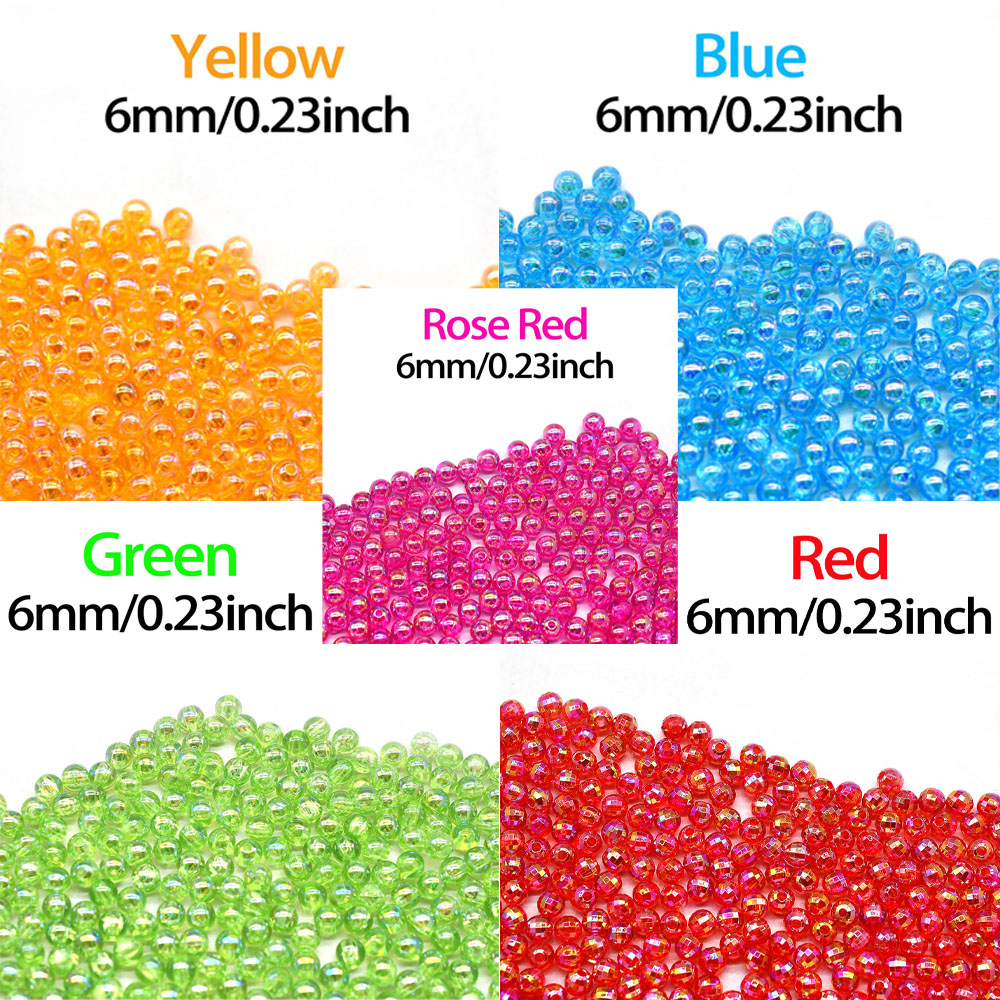MNFT เม็ดลูกปัดกลม 5 สี สำหรับ - Fishing Hook Size บทวิจารณ์และราคา