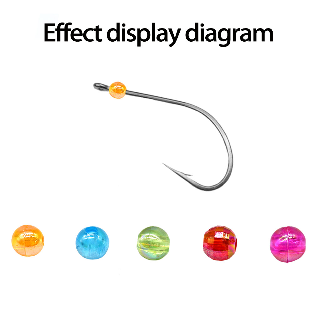 MNFT เม็ดลูกปัดกลม 5 สี สำหรับ - Fishing Hook Size บทวิจารณ์และราคา