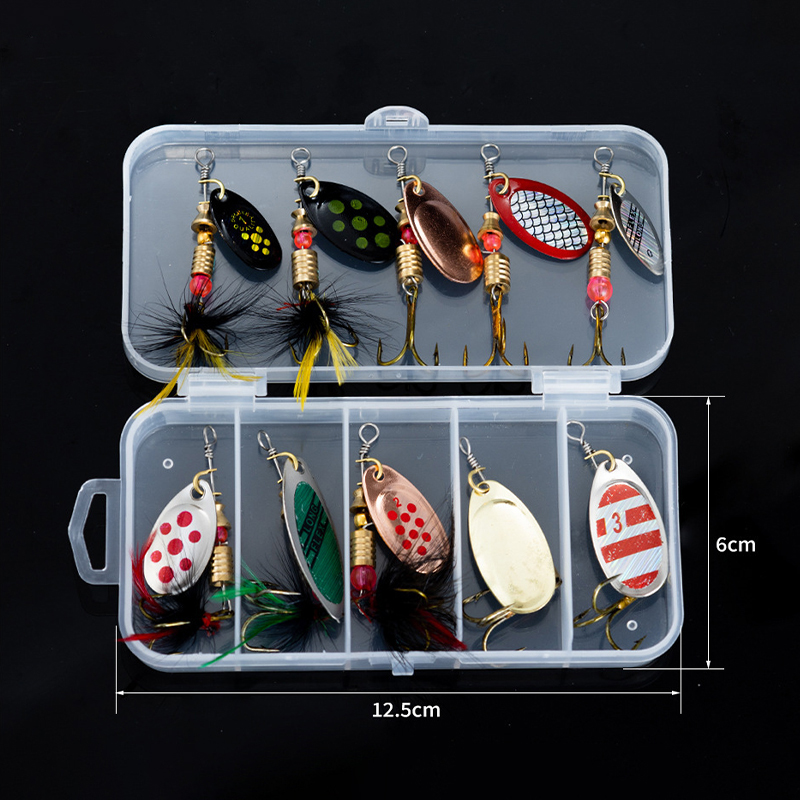 ชุดเหยื่อตกปลาแบบสปินเนอร์ ใบม - Fishing Hook Treble บทวิจารณ์และราคา