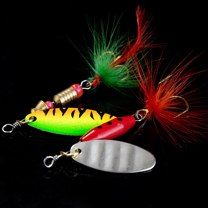 ชุดเหยื่อตกปลาแบบสปินเนอร์ ใบม - Fishing Hook Treble บทวิจารณ์และราคา